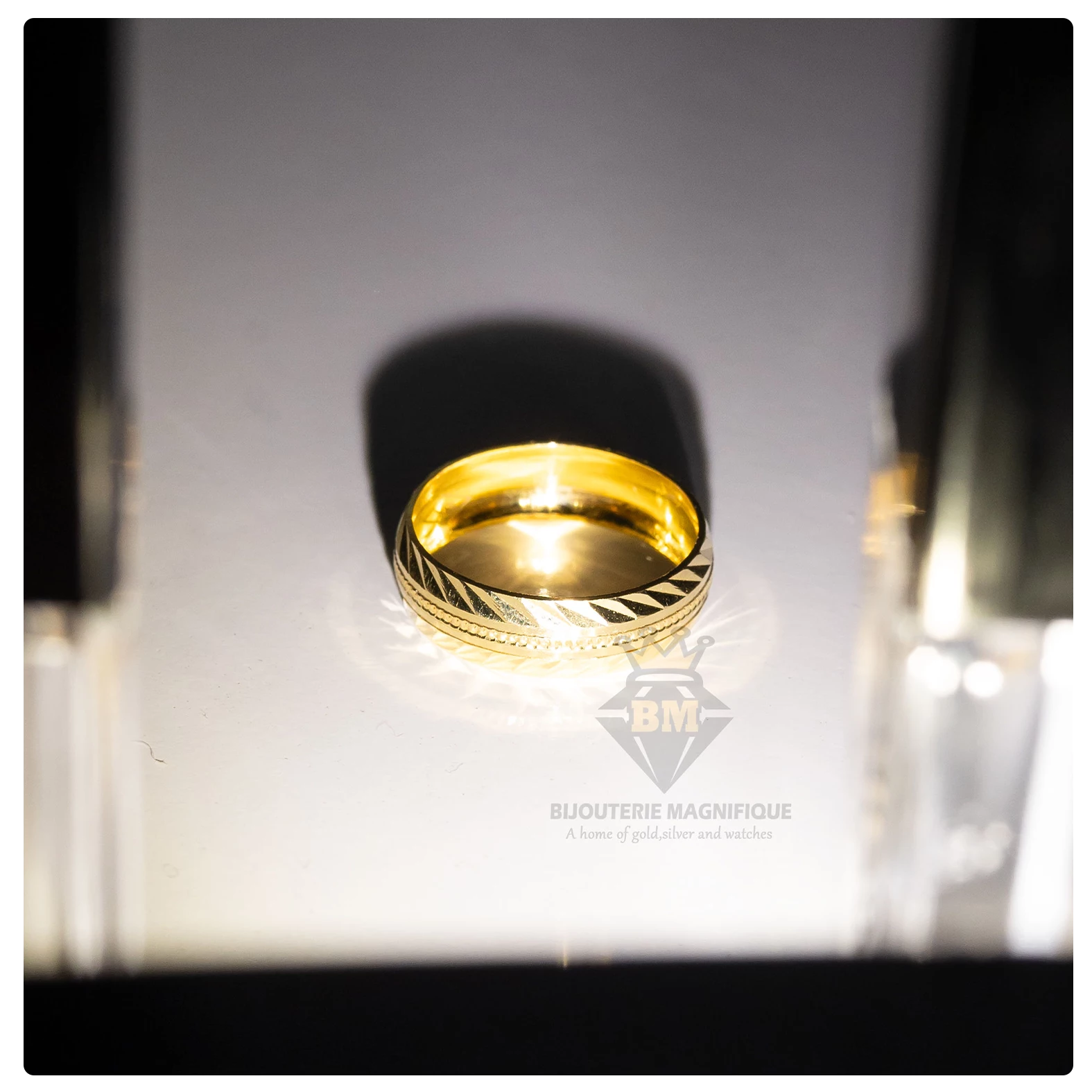 Bijouterie Magnifique Patrick Wedding Band Ring 18karat Yellow Gold (Size:10.5)